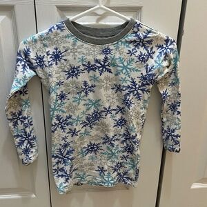 Honest Baby Clothing Long Sleeve Top – Snowflake Print (Size 4 / L)